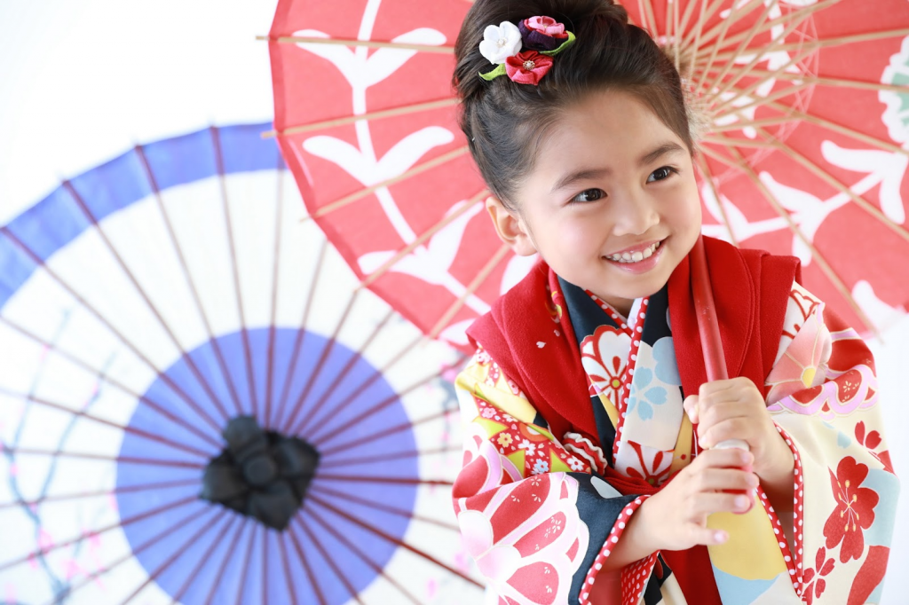 ライフスタジオ四街道店の七五三撮影の様子